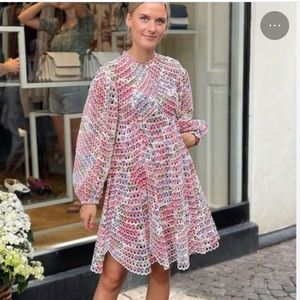 NWT Zimmermann Poppy Eyelet Short Dress - SZ 0P